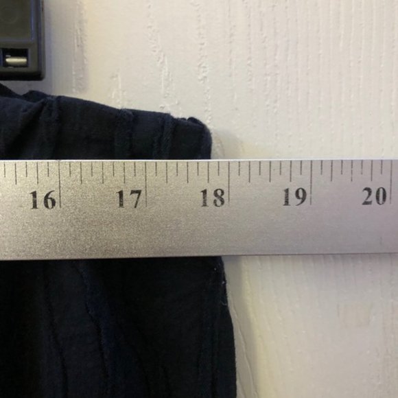 Niche Vintage Linen Blend Cropped Pants Black - Picture 9 of 10